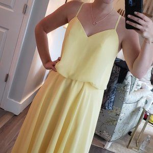 Yellow bridesmaid dress